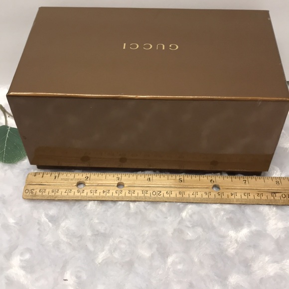 Gucci Brown Box Shelf Decor 2 PIECE BOX gold and brown decor - Picture 9 of 11